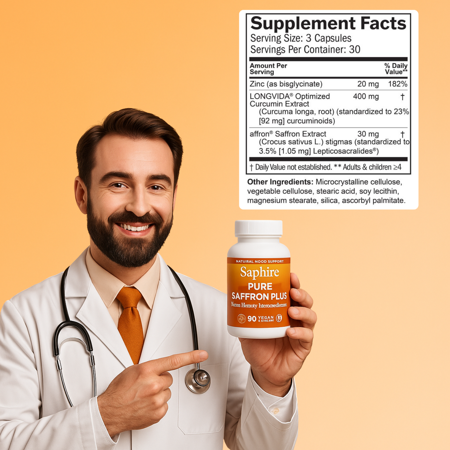 Saphire Happy Saffron Powder Capsules
