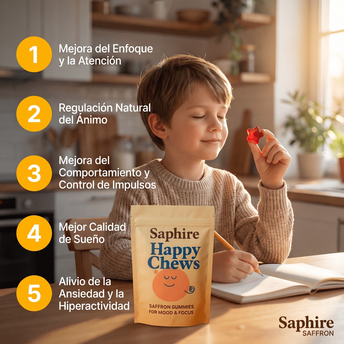 5 beneficios: enfoque, ánimo, comportamiento, sueño, ansiedad
